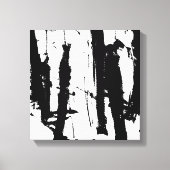 Minimalistisch zwart-wit schilderen canvas afdruk (Voorkant)
