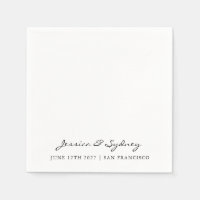 Minimalistisch zwart-wit script bruiloft Custom