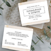 Minimalistisch zwart wit shampoo zeep bar wrap lab