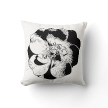 Minimalistisch zwart-wit Sierkussen