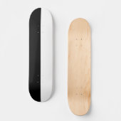 Minimalistisch zwart-wit skateboard deck (Voorkant)