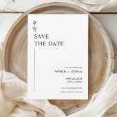 Minimalistisch zwart-wit sparen de Kaart van de Da