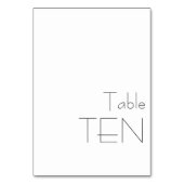 Minimalistisch zwart-wit speeltupografie TEN Kaart (Voorkant)