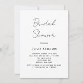 Minimalistisch zwart-wit Stropdas Vrijgezellenfees Kaart (Voorkant)