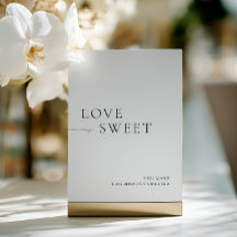 Minimalistisch zwart-wit tafelteken