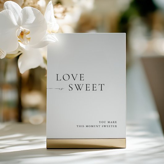 Minimalistisch zwart-wit tafelteken kaart