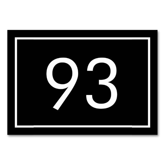 Minimalistisch zwart wit tekst restaurant kaart (Voorkant)