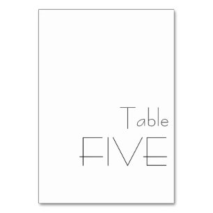 Minimalistisch zwart-wit, terwijl u Typografie FIV Kaart