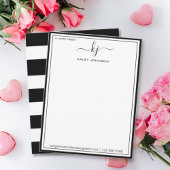 Minimalistisch zwart wit van het bureau van de Not Bedankkaart