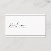 Minimalistisch zwart-wit visitekaartje (Voorkant)