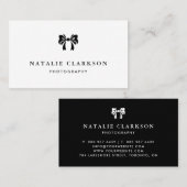  minimalistisch zwart-wit visitekaartje (Voorkant / Achterkant)