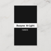 Minimalistisch zwart-wit visitekaartje (Voorkant)