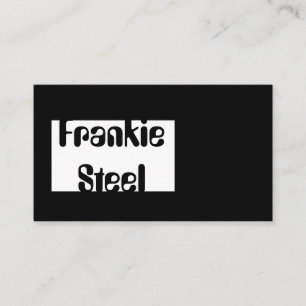 Minimalistisch zwart-wit visitekaartje