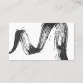 Minimalistisch zwart-wit Visitekaartje voor artist (Achterkant)