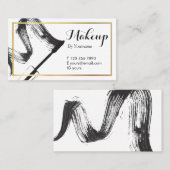 Minimalistisch zwart-wit Visitekaartje voor artist (Voorkant / Achterkant)