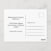 Minimalistisch zwart-wit We hebben nieuwe thuisbew Briefkaart (Achterkant)