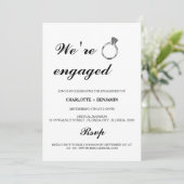 Minimalistisch zwart-wit We zijn betrokken Kaart (Staand voorkant)