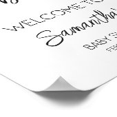 Minimalistisch zwart-wit welkom poster (Hoek)