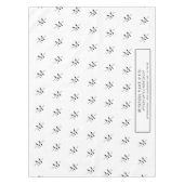 Minimalistisch zwart-wit zakelijk Logo Craft Show Tafelkleed (Voorkant)