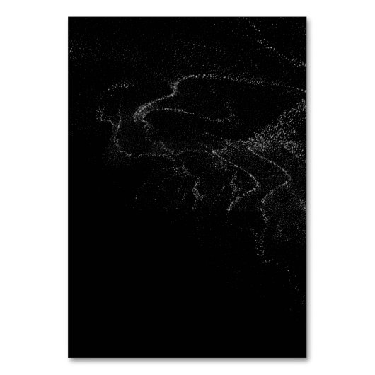 Minimalistisch zwart-withuwelijk kaart (Achterkant)