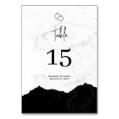 Minimalistisch zwart-withuwelijk kaart (Voorkant)