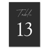 Minimalistisch zwart-withuwelijk kaart (Achterkant)