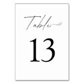 Minimalistisch zwart-withuwelijk kaart (Achterkant)