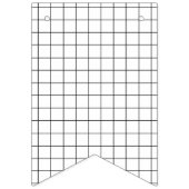 Minimalistisch zwart-witraster vlaggetjes (Tweede vlag)