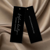 Minimalistisch Zwart Zakelijk Label Hang Label Mini Visitekaartjes