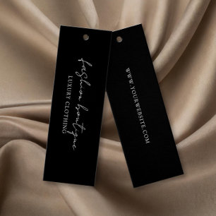 Minimalistisch Zwart Zakelijk Label Hang Label Mini Visitekaartjes