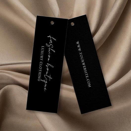 Minimalistisch Zwart Zakelijk Label Hang Label Mini Visitekaartjes
