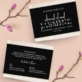 Minimalistisch Zwart Zeep Bar Band Product Wrap La