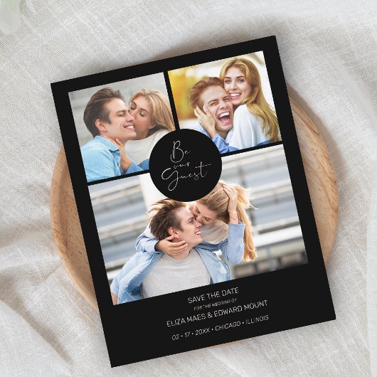 Minimalistisch zwart zijn onze gastfotoweddenschap