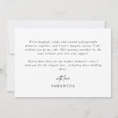 Minimalistisch zwarte Chic-foto, gemaakt van het H (Achterkant)