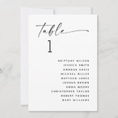 Minimalistisch zwarte en witte weddenschappen kaart (Voorkant)