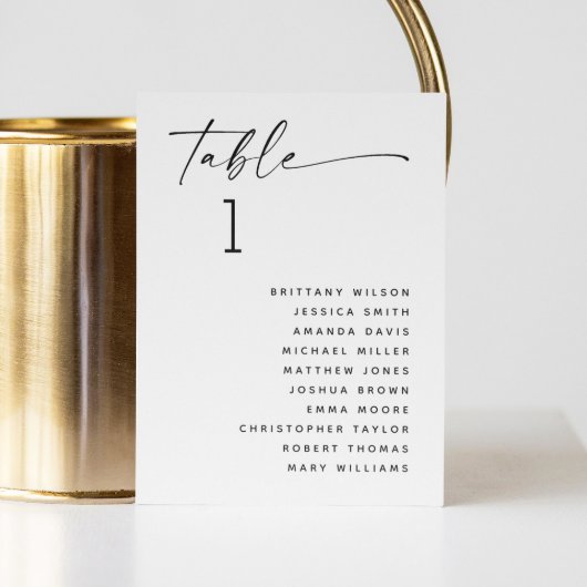 Minimalistisch zwarte en witte weddenschappen kaart