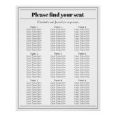 Minimalistisch zwarte en witte weddenschappen perfect poster (Voorkant)