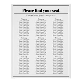 Minimalistisch zwarte en witte weddenschappen perfect poster