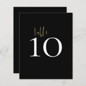 Minimalistisch zwarte goudweddenschappen (Voorkant / Achterkant)