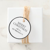 Minimalistisch zwarte kerst van Elegant White Bedankjes Labels (In situ)