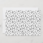 Minimalistisch zwarte Script Calligraphy Collage H Feestdagenkaart (Achterkant)