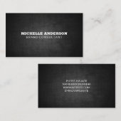 minimalistisch | Zwarte textuur Visitekaartje (Voorkant / Achterkant)