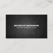 minimalistisch | Zwarte textuur Visitekaartje (Voorkant)