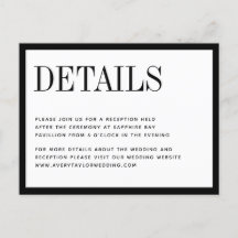 Minimalistisch zwarte witte bruiloft — Details kaa