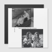 Minimalistisch zwarte witte Typografie (Voorkant / Achterkant)