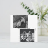 Minimalistisch zwarte witte Typografie Feestdagenkaart (Staand voorkant)