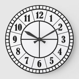 Minimalistische 10,75-inch ronde acrylwandklok grote klok