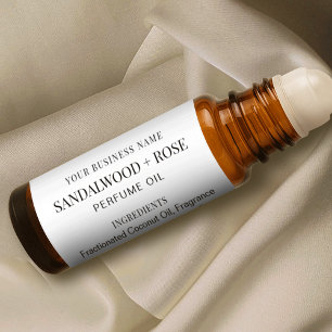 Minimalistische 10ml Parfum Olie Roller Flesetiket Sticker