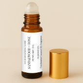 Minimalistische 10ml Parfum Olie Roller Flesetiket Sticker