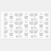 Minimalistische 1 OZ huidverzorgingsfles Waterdich Labels (Vel)